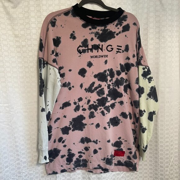 CHNGE Tops - CHNGE Long-Sleeved Organic Cotton Tie Dye Shirt